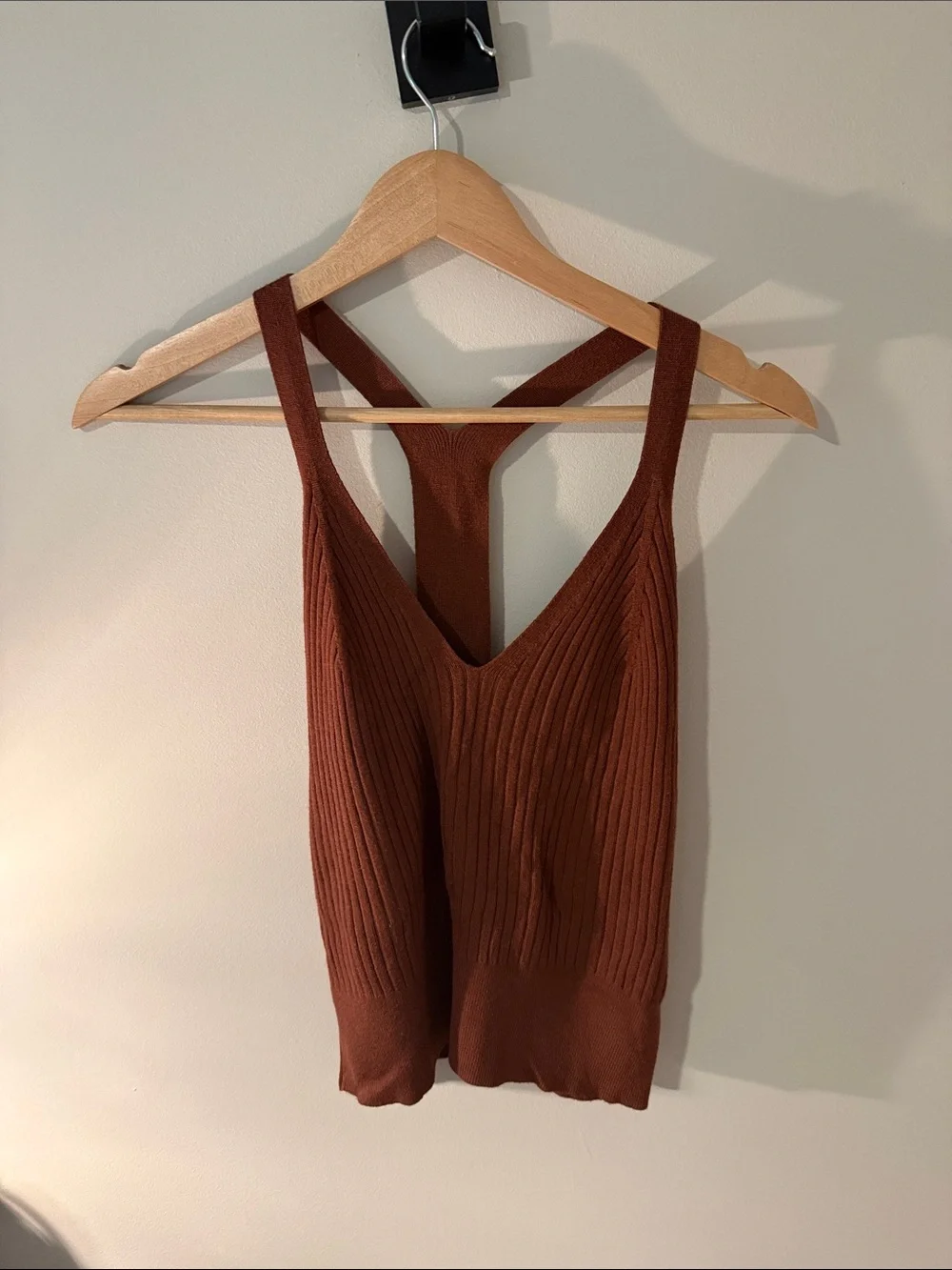 Abercrombie & Fitch Brown Ribbed Knit Skirt Set